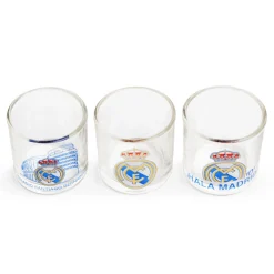 Project & Rogers Artículos Para Bebidas*3 Vasos de Chupito Real Madrid