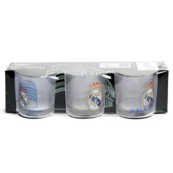 Project & Rogers Artículos Para Bebidas*3 Vasos de Chupito Real Madrid