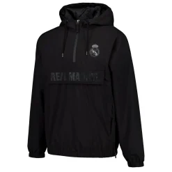 Hombre MBA Solutions Chaquetas*Abrigo Ligero Hombre Outerwear Negro Real Madrid