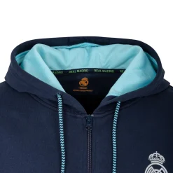 Hombre Foundry Sudaderas*Bernabéu Neon Lights Sudadera Hombre Capucha Cremallera Azul