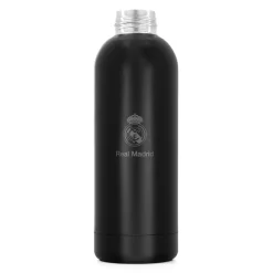 SAFTA S.A. Vuelta Al Cole|Artículos Para Bebidas*Botella Termo Acero Inox Premium 500ml Negra Real Madrid