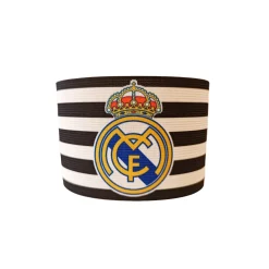 Project Rogers & JLK, S.L. Gorras*Brazalete de Capitán Escudo Adulto Blanco y Negro