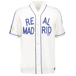 Hombre MBA Solutions Camisetas*Camisa Hombre Baseball Blanco Roto Real Madrid