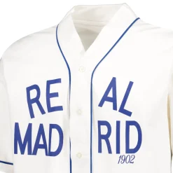 Hombre MBA Solutions Camisetas*Camisa Hombre Baseball Blanco Roto Real Madrid