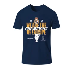 The Great Branding Company Camisetas*Camiseta Campeones UCL Azul Marino 15 Niños