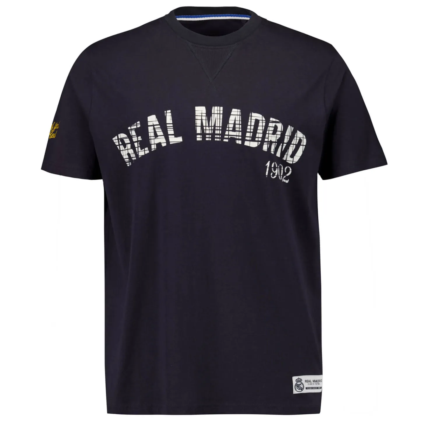 Hombre MBA Solutions Camisetas*Camiseta Estampada Hombre Baseball Azul Marino Real Madrid