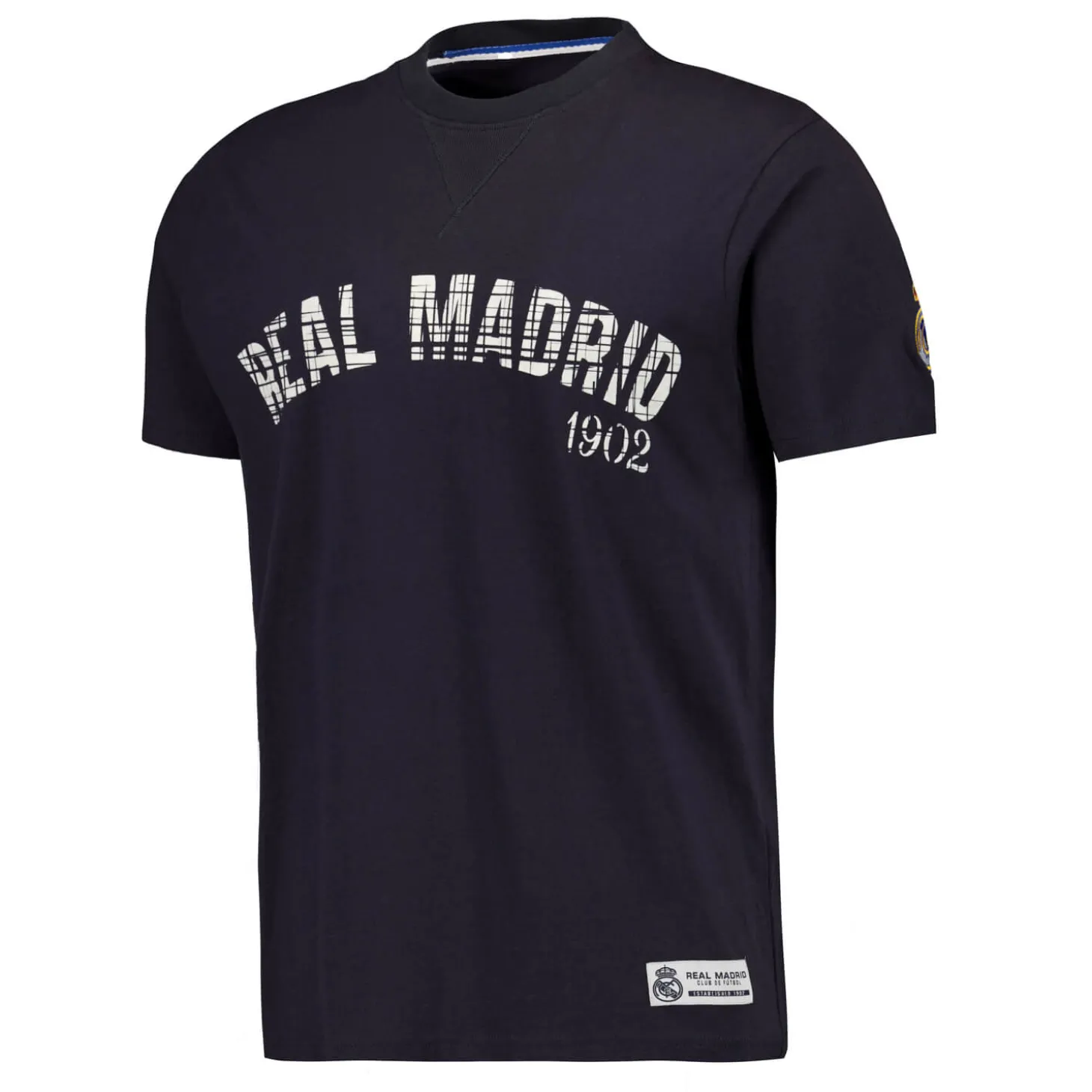 Hombre MBA Solutions Camisetas*Camiseta Estampada Hombre Baseball Azul Marino Real Madrid