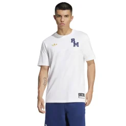Hombre Adidas España, S.A.U Camisetas|Camisetas*Camiseta Hombre adidas Originals Varsity 24/25 Blanca