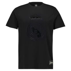 Hombre MBA Solutions Camisetas*Camiseta Hombre Blackout Escudo Negra Real Madrid