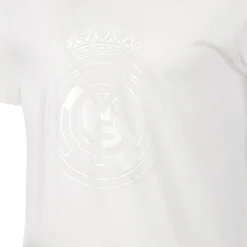 Hombre MBA Solutions Camisetas*Camiseta Hombre Blackout Escudo Blanca Real Madrid
