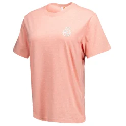 Mujer OSDM Camisetas*Camiseta Mujer ECO Essentials Real Madrid Escudo Monocolor Rosa