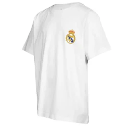 OSDM Camisetas*Camiseta Niños ECO Essentials Real Madrid Escudo Color Blanca