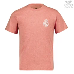 OSDM Camisetas*Camiseta Niños ECO Essentials Real Madrid Escudo Color Rosa