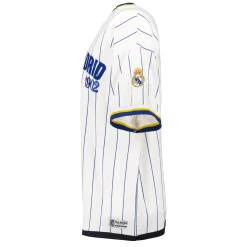 Hombre MBA Solutions Camisetas*Camiseta Rayas Oversized Hombre Baseball Blanco Roto Real Madrid