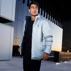 Hombre MBA Solutions Chaquetas*Cazadora Acolchada Outerwear Hombre Reversible Reflectante Azul