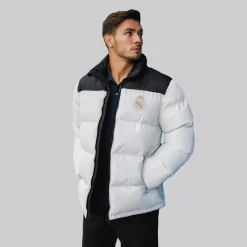 Hombre MBA Solutions Chaquetas*Cazadora Outerwear Hombre Acolchada Montaña Blanco