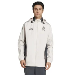 Hombre Adidas España, S.A.U Chaquetas|Chaquetas*Chaqueta All Weather Hombre adidas Entrenamiento UCL Beige 24/25