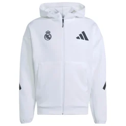 Hombre Adidas España, S.A.U Chaquetas|Sudaderas*Chaqueta Cremallera Hombre adidas Real Urban Blanca