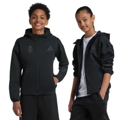 Hombre Adidas España, S.A.U Sudaderas|Chaquetas*Chaqueta Cremallera Niños adidas Real Urban Negra