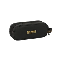 SAFTA S.A. Papelería*Estuche Doble Negro/Mostaza Real Madrid