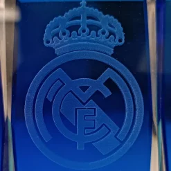 Project & Rogers Artículos Para Bebidas*Figura de Cristal Escudo Real Madrid