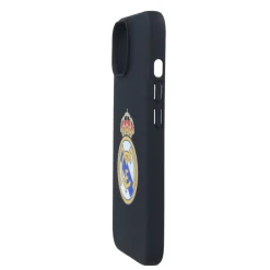 JLK Merchandising, S.L. Carcasas*Funda iPhone 15 Plus Escudo Negro Real Madrid