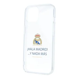 JLK Merchandising, S.L. Carcasas*Funda iPhone 14 Plus ¡Hala Madrid! Transparente Real Madrid