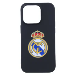 JLK Merchandising, S.L. Carcasas*Funda iPhone 14 Pro Max Escudo Negro Real Madrid