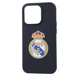 JLK Merchandising, S.L. Carcasas*Funda iPhone 14 Pro Max Escudo Negro Real Madrid