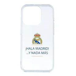 JLK Merchandising, S.L. Carcasas*Funda iPhone 14 Pro Max ¡Hala Madrid! Transparente Real Madrid