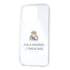 JLK Merchandising, S.L. Carcasas*Funda iPhone 14 Pro Max ¡Hala Madrid! Transparente Real Madrid