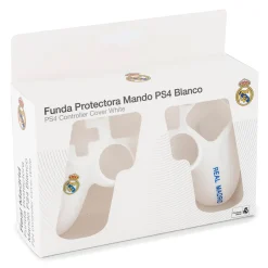 Fantroller Juegos & Juguetes|Carcasas*Funda Mando PS4 Blanca Real Madrid