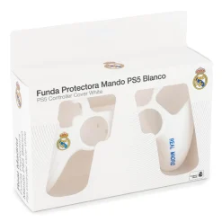 Fantroller Juegos & Juguetes|Carcasas*Funda Mando PS5 Blanca Real Madrid