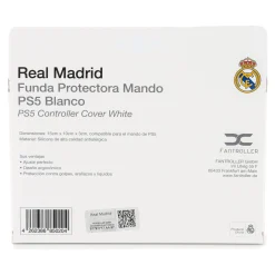 Fantroller Juegos & Juguetes|Carcasas*Funda Mando PS5 Blanca Real Madrid