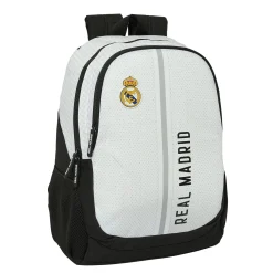 SAFTA S.A. Bolsas & Equipaje|Vuelta Al Cole*Mochila Adaptable Blanca/Negra Real Madrid