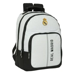 SAFTA S.A. Bolsas & Equipaje|Vuelta Al Cole*Mochila Doble Blanca/Negra Real Madrid