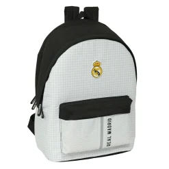 SAFTA S.A. Bolsas & Equipaje|Vuelta Al Cole*Mochila Doble Laptop 15,6'' Blanca/Negra Real Madrid