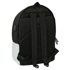 SAFTA S.A. Bolsas & Equipaje|Vuelta Al Cole*Mochila Doble Laptop 15,6'' Blanca/Negra Real Madrid