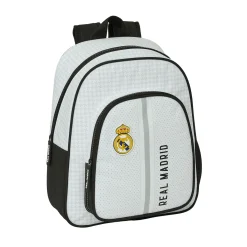 SAFTA S.A. Bolsas & Equipaje|Vuelta Al Cole*Mochila Infantil Blanca/Negra Real Madrid