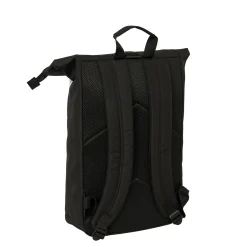 SAFTA S.A. Bolsas & Equipaje|Vuelta Al Cole*Mochila Solapa Laptop 15,6´´ Blanca/Negra Real Madrid