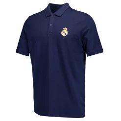 Hombre OSDM Polos*Polo Azul Hombre ECO Essentials Real Madrid Escudo Color