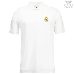 Hombre OSDM Polos*Polo Blanco Hombre ECO Essentials Real Madrid Escudo Color