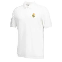 Hombre OSDM Polos*Polo Blanco Hombre ECO Essentials Real Madrid Escudo Color