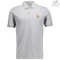 Hombre OSDM Polos*Polo Gris Hombre ECO Essentials Real Madrid Escudo Color