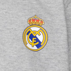 OSDM Vuelta Al Cole|Polos*Polo Niños ECO Essentials Real Madrid Escudo Color Gris
