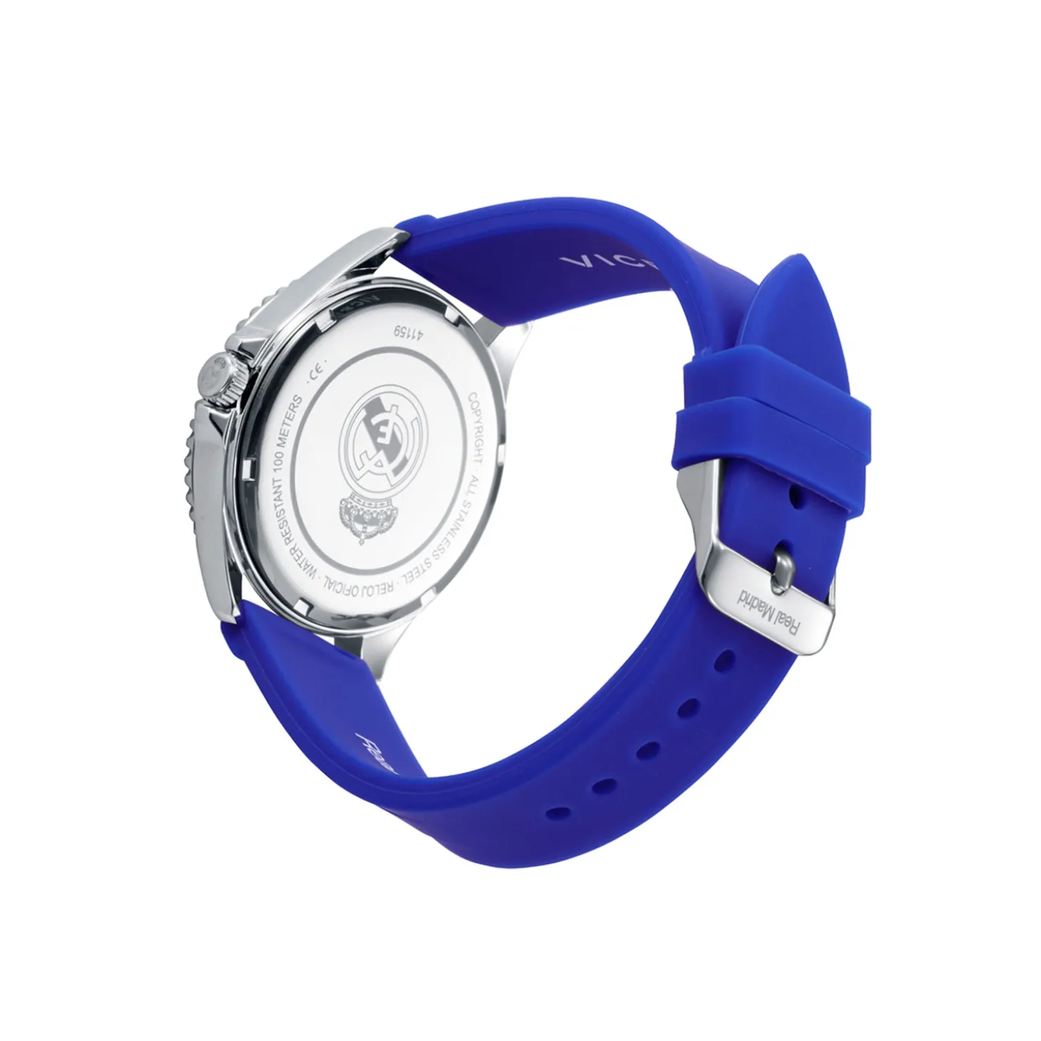 Grupo Munreco Joyería*Reloj Acero y Correa de Goma Hombre Real Madrid