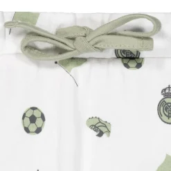 OSDM Ropa De Bebés*Set Pantalones y Camiseta Bebé Verde/Blanco Real Madrid