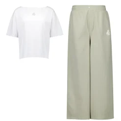 Mujer OSDM Pijamas*Set Pijama Camiseta & Pantalones Mujer White Dreams Verde Real Madrid