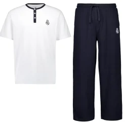 Hombre OSDM Camisetas|Pijamas*Set Pijama Camiseta & Pantalones Hombre White Dreams Azul Marino Real Madrid