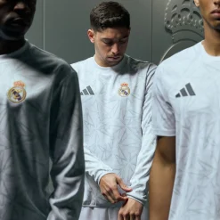 Hombre Adidas España, S.A.U Sudaderas*Sudadera Calentamiento Hombre Blanca 24/25